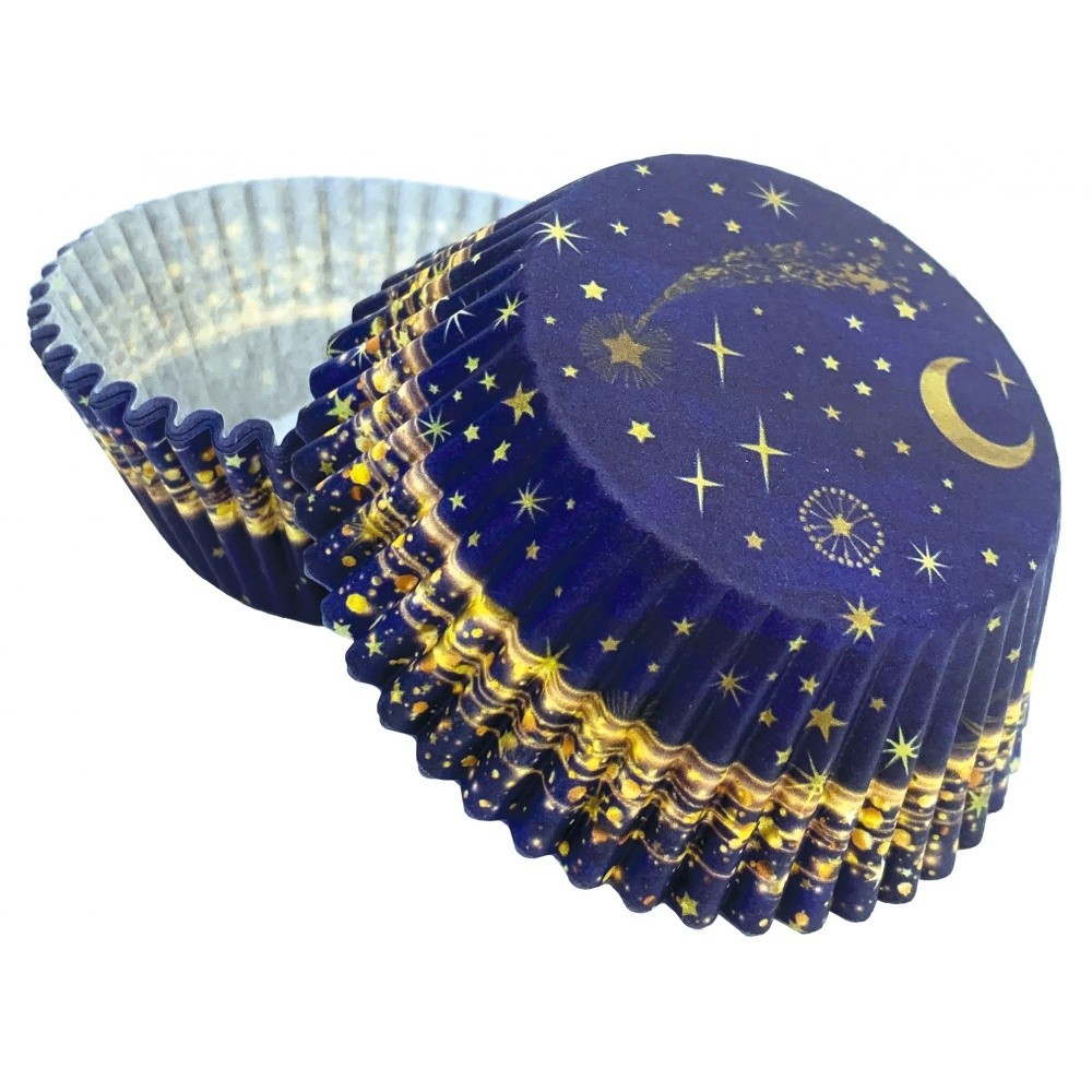 Pastry baskets - night sky - 50 pcs