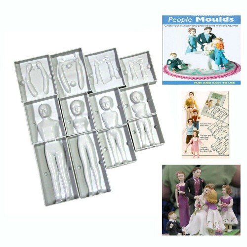 Plastic molds for figures - 2 + 2