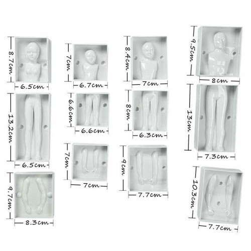 Plastic molds for figures - 2 + 2