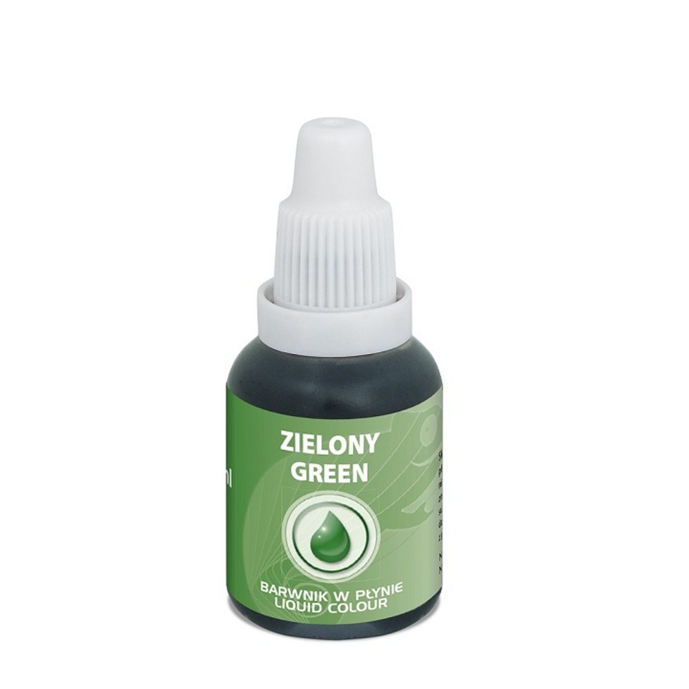 Farba do aerografu Liquid Food Colours Green (20 ml) Zielony.