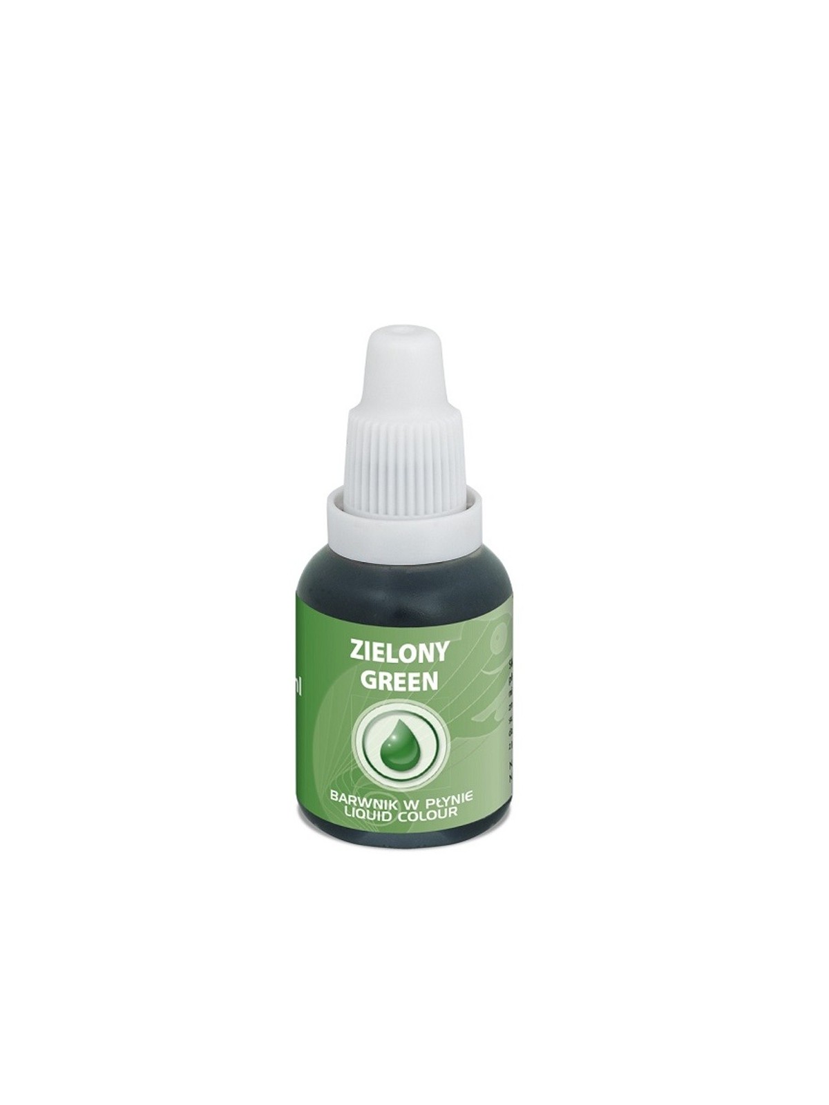 Farba do aerografu Liquid Food Colours Green (20 ml) Zielony.