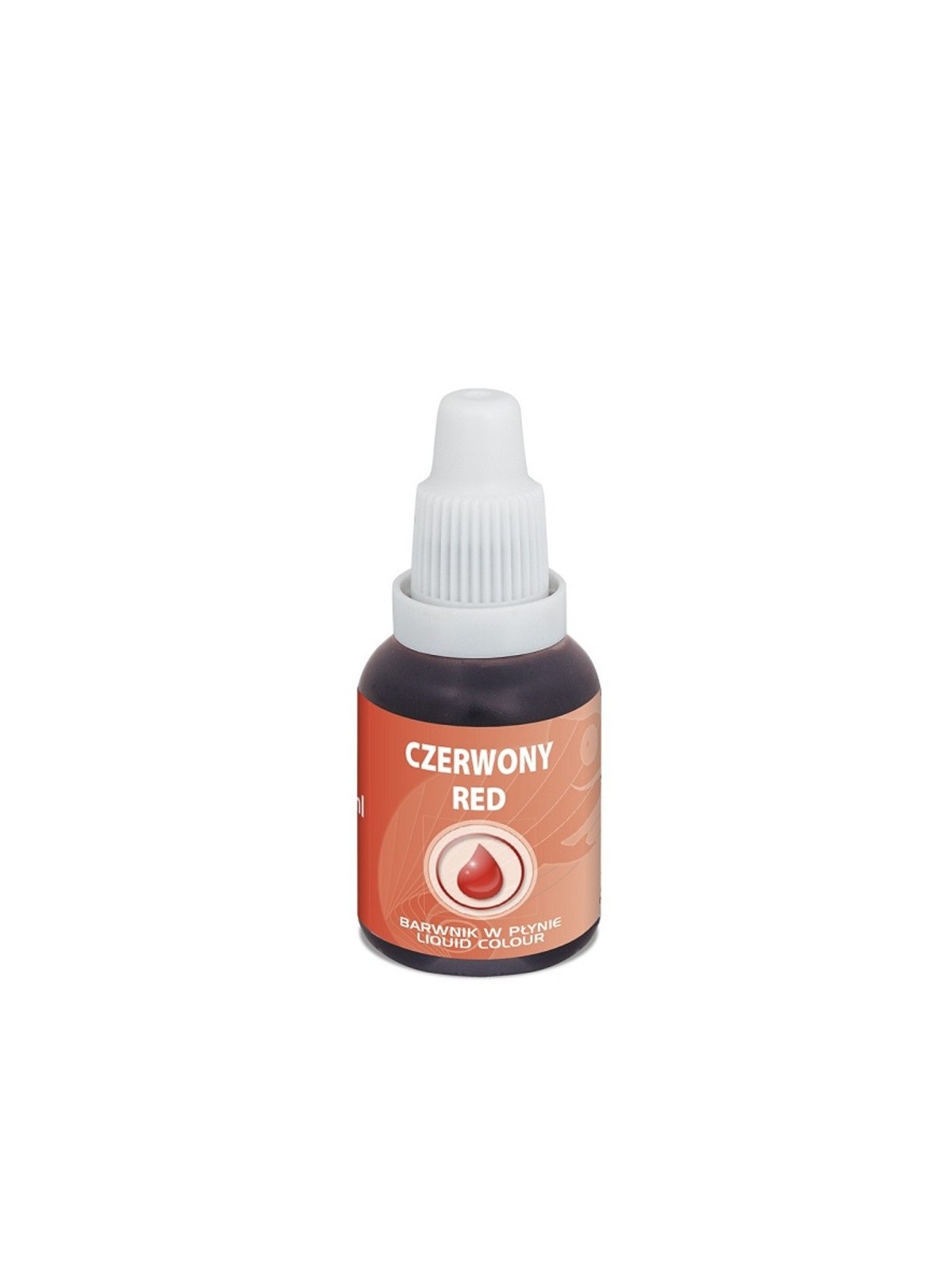 Airbrush Farbe flüssig Food Colours Rot (20 ml) Rot.