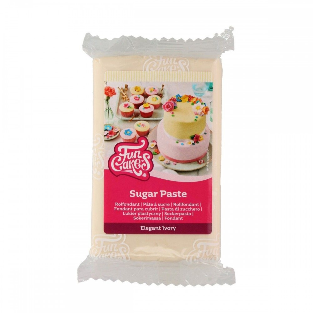 FunCakes Fondant-Überzug - Elegant Ivory - elegant Elfenbein - 250g