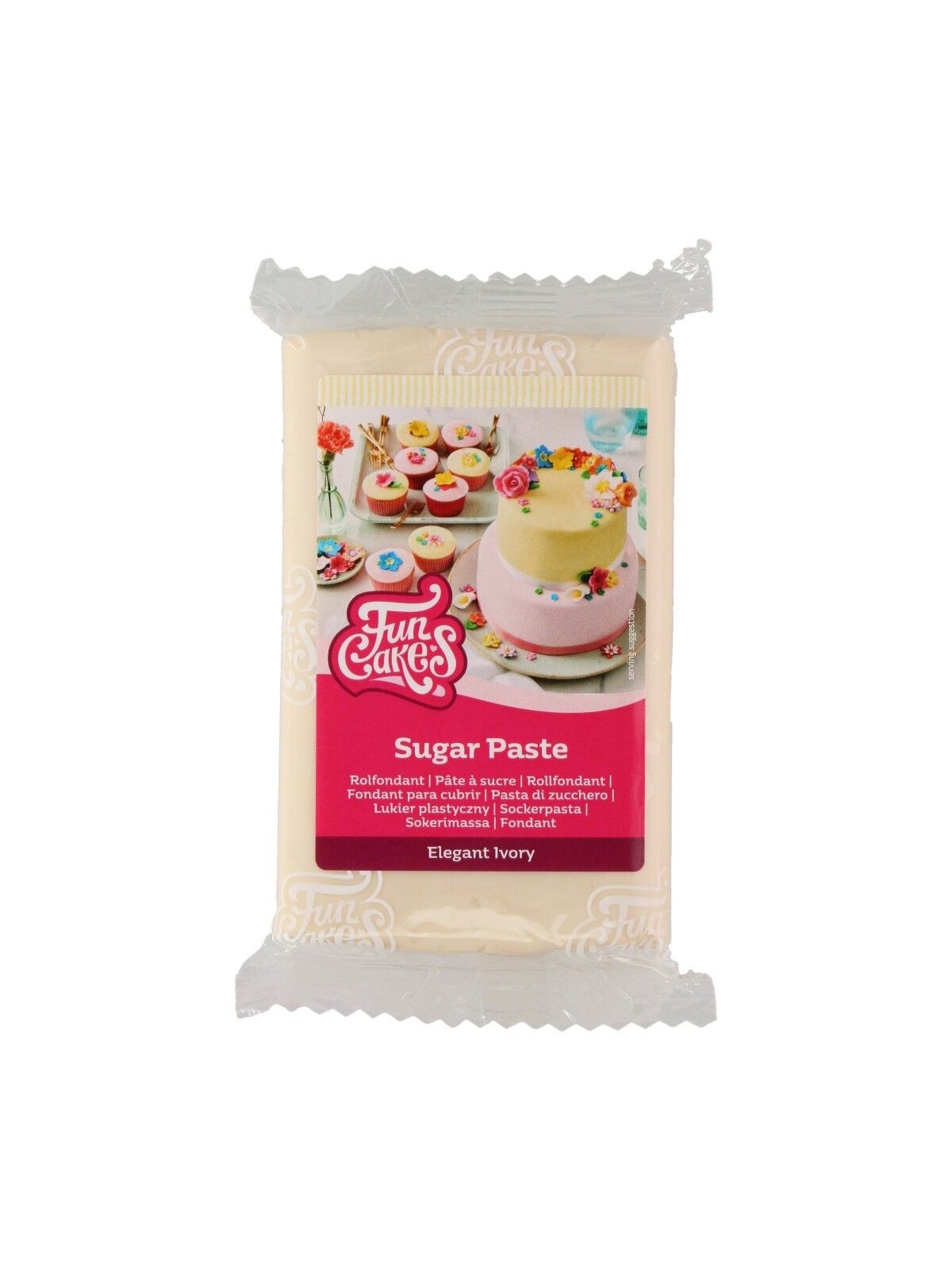 FunCakes masa cukrowe do dekoracji - Elegancka biel - elegancka kość słoniowa - 250g