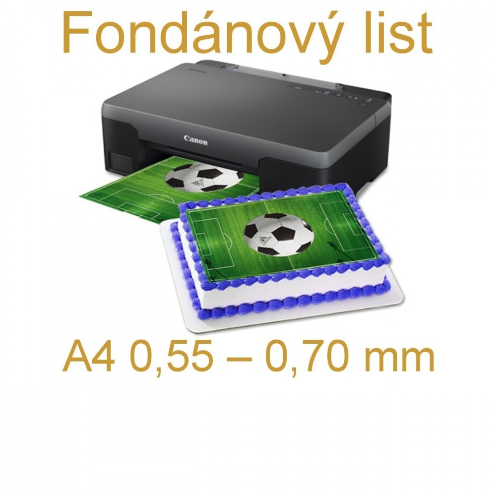 Fondánový list A4