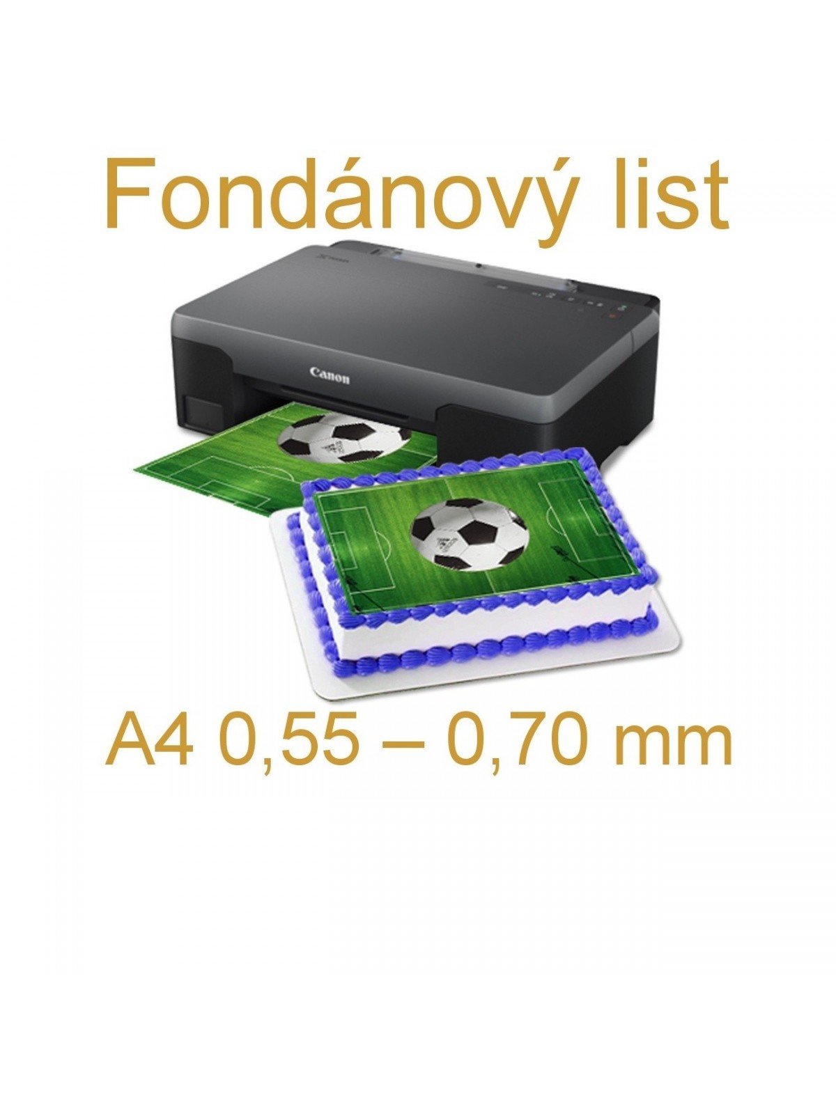 Fondánový list A4 0,55 – 0,70 mm