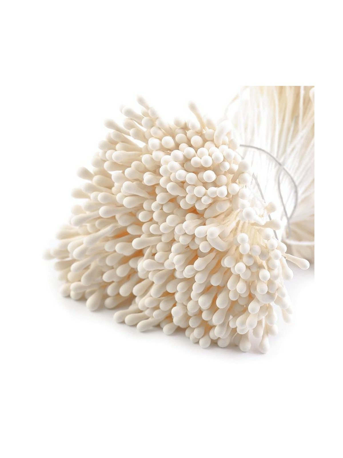 Flower stamens - medium matte creamy light - 450 pcs