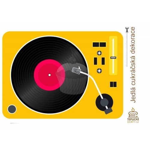 Edible paper "Music 15" Turntable - A4
