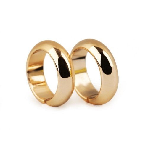 Dekoračné svadobné prstene zlaté  - 2ks - rovnaká veľkosť