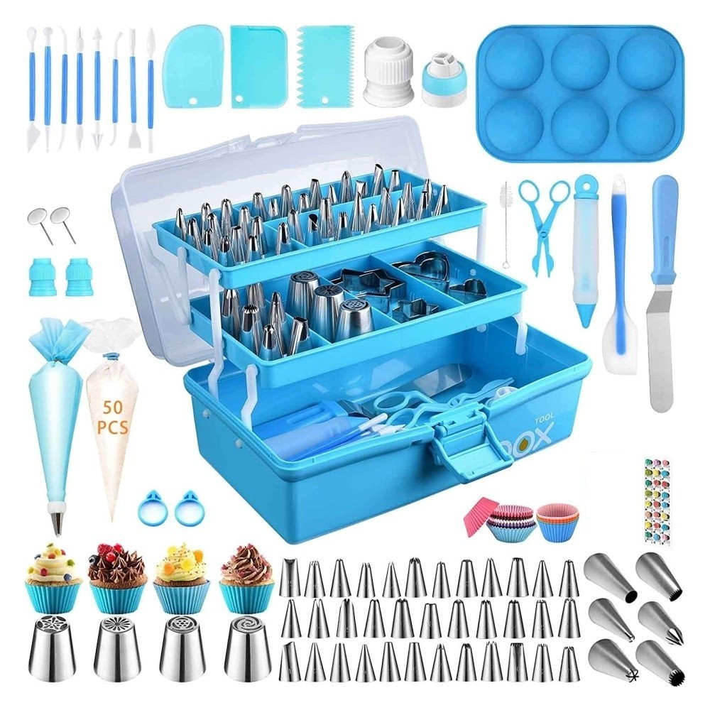 Large set for decorating in a carrying case - 236 pieces.