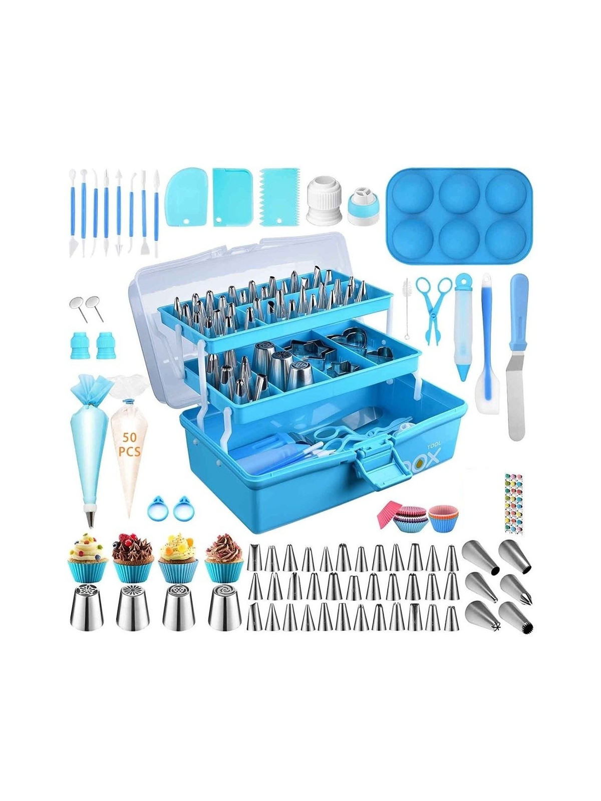 Large set for decorating in a briefcase - 236pcs