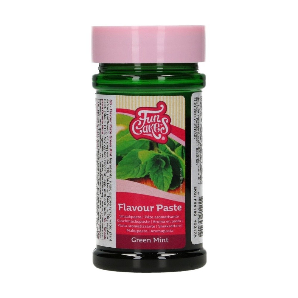 FunCakes Aroma Paste - Green Mint - Mint Flavor - 100g