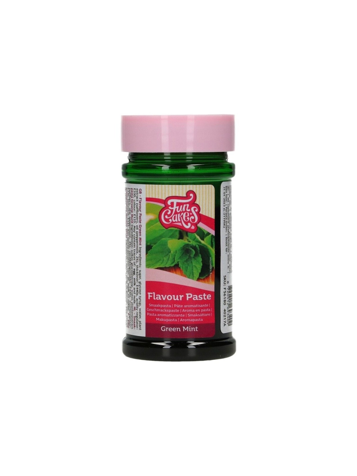 FunCakes Aroma Paste - Green Mint - Mint Flavor - 100g