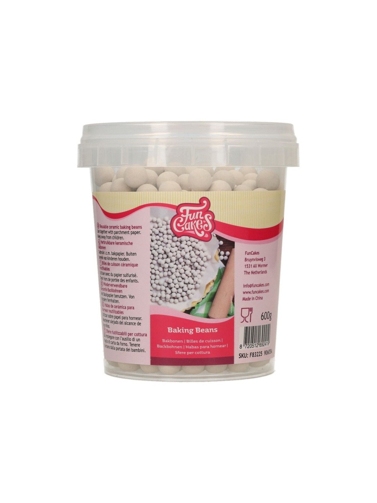 Funcakes ceramic baking beans - ceramiczna fasola 600g