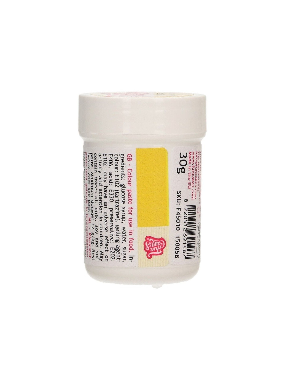 FunColours yellow - żelowy kolor - żółty - pudełko - 30g