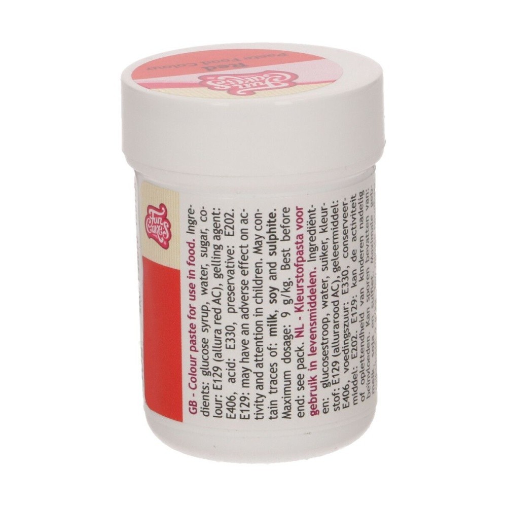 FunColours paste food colour -  red  - cup 30g