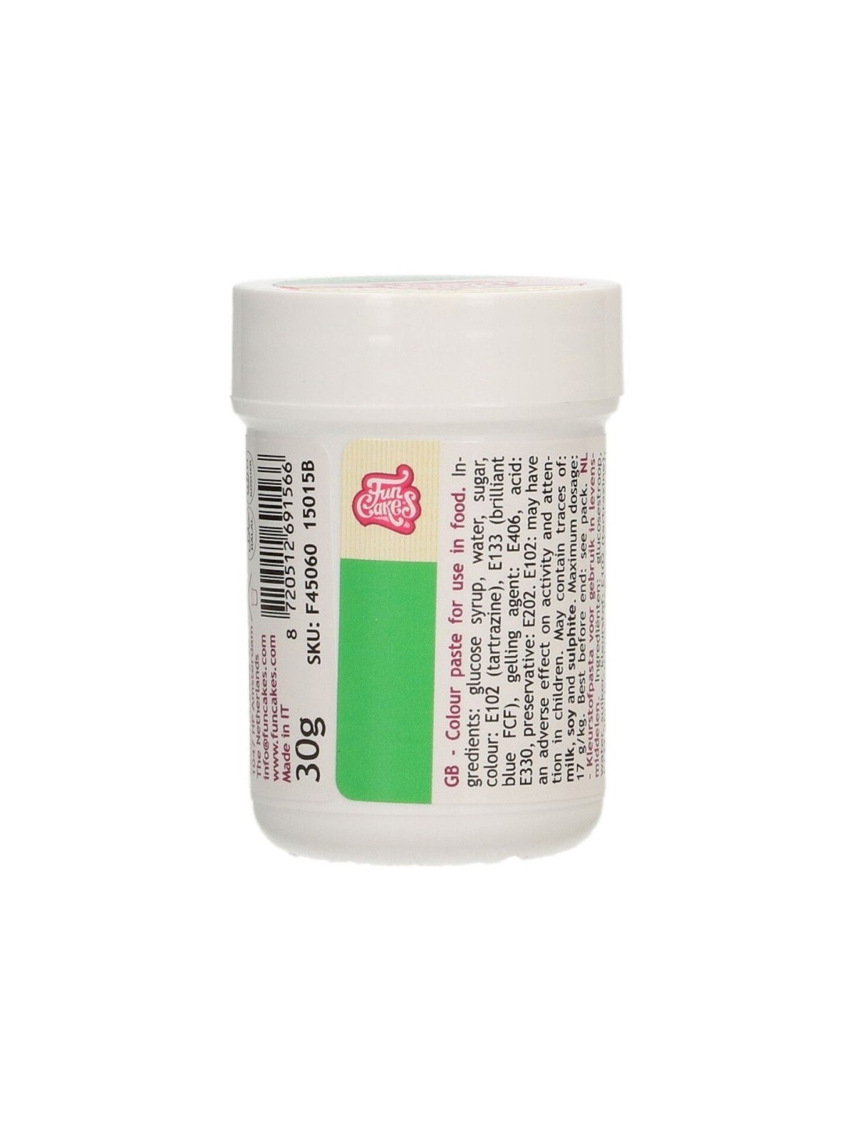 FunColours green - gel color - green - jar - 30g