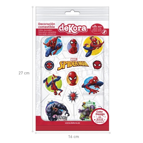 Dekor - papier jadalny - mini - Spiderman