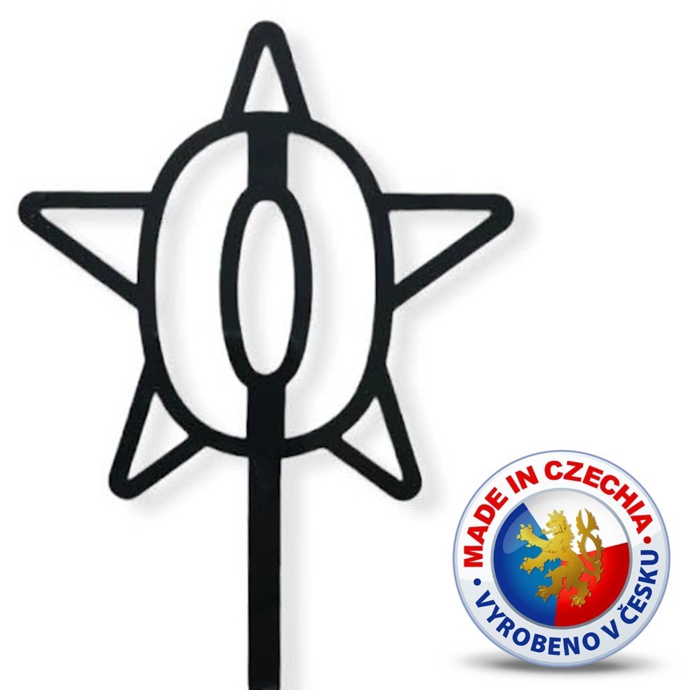 Cake topper - Star no. 0