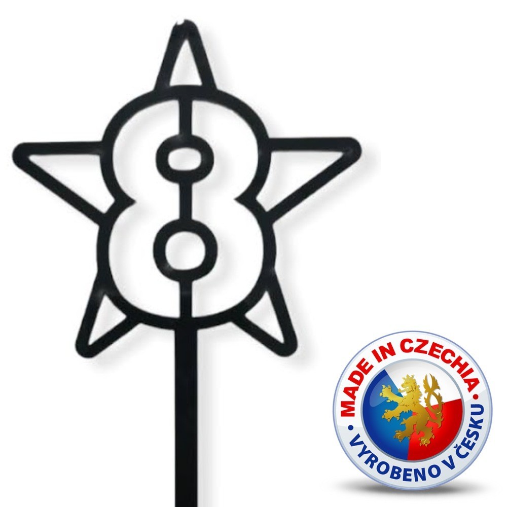 Cake topper - Star No. 8