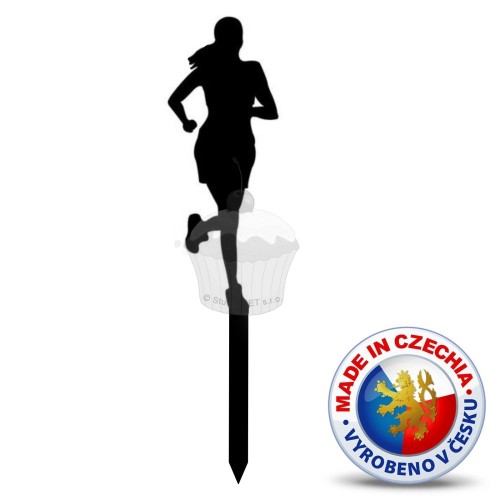 Cake topper - Female runner