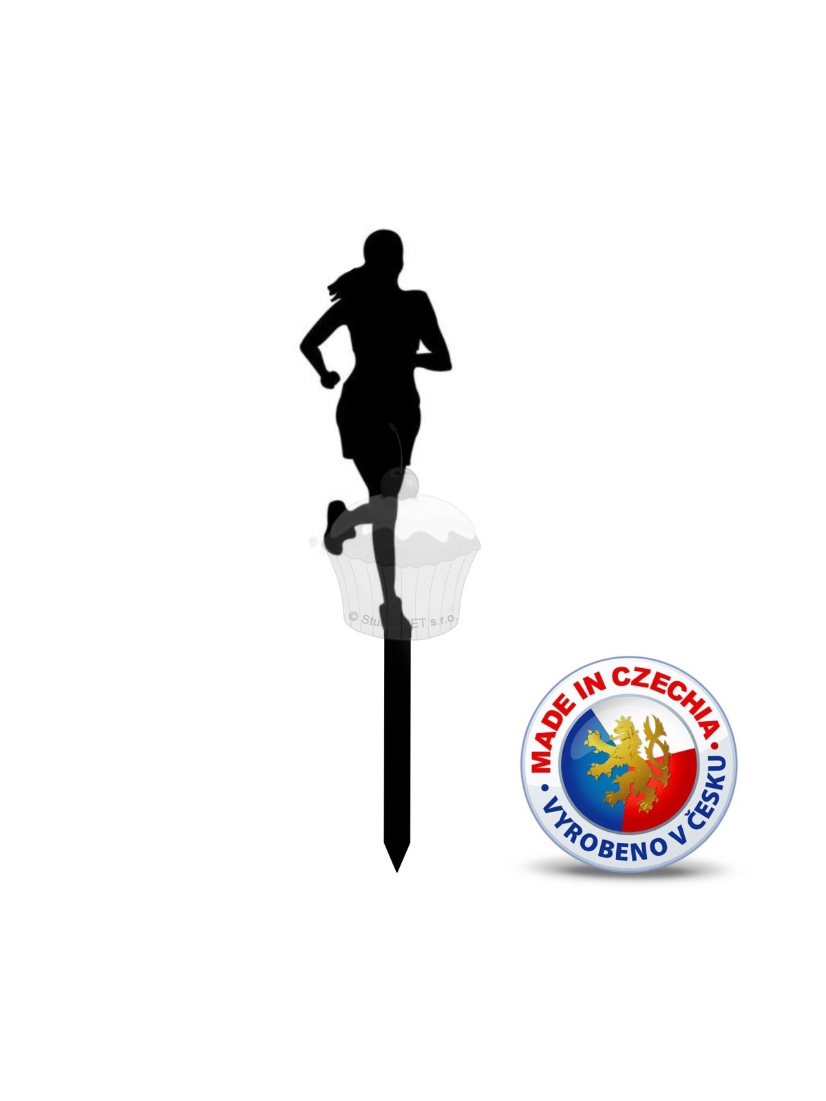 Cake topper - Female runner