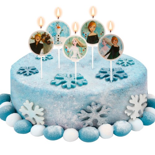 Dekora - cake candle - Frozen II. - 5pcs - ø3cm