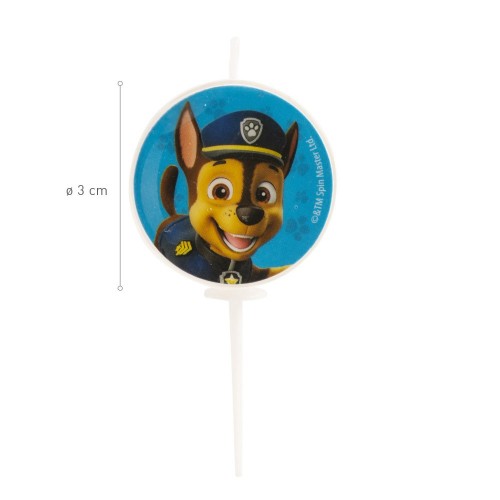 Dekorácia - tortová sviečka - Paw Patrol - 5ks - ø3cm