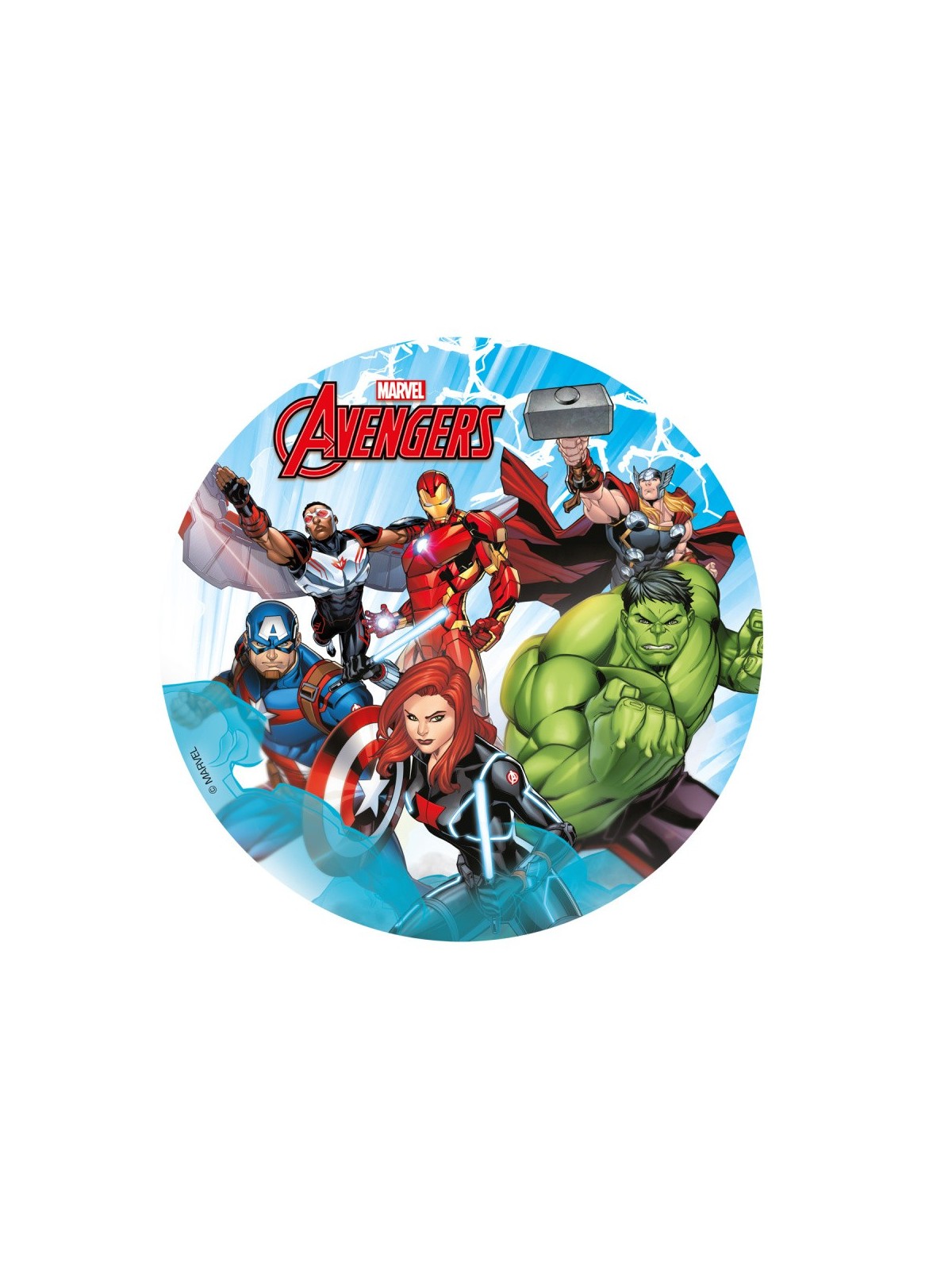 Dekora - Essbares rundes Papier - Avengers - 15,5cm