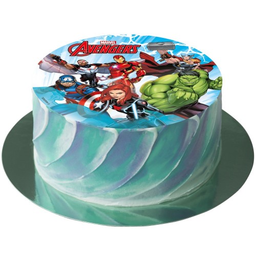 Edible paper round - Avengers - 15.5cm