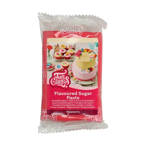 FunCakes aromatyzowana masa cukrowa do dekoracji - specjalna - Malina   250g