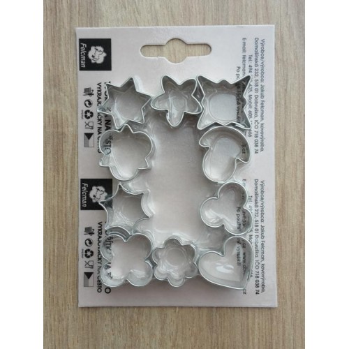 Set of mini cookie cutters - 10 pieces