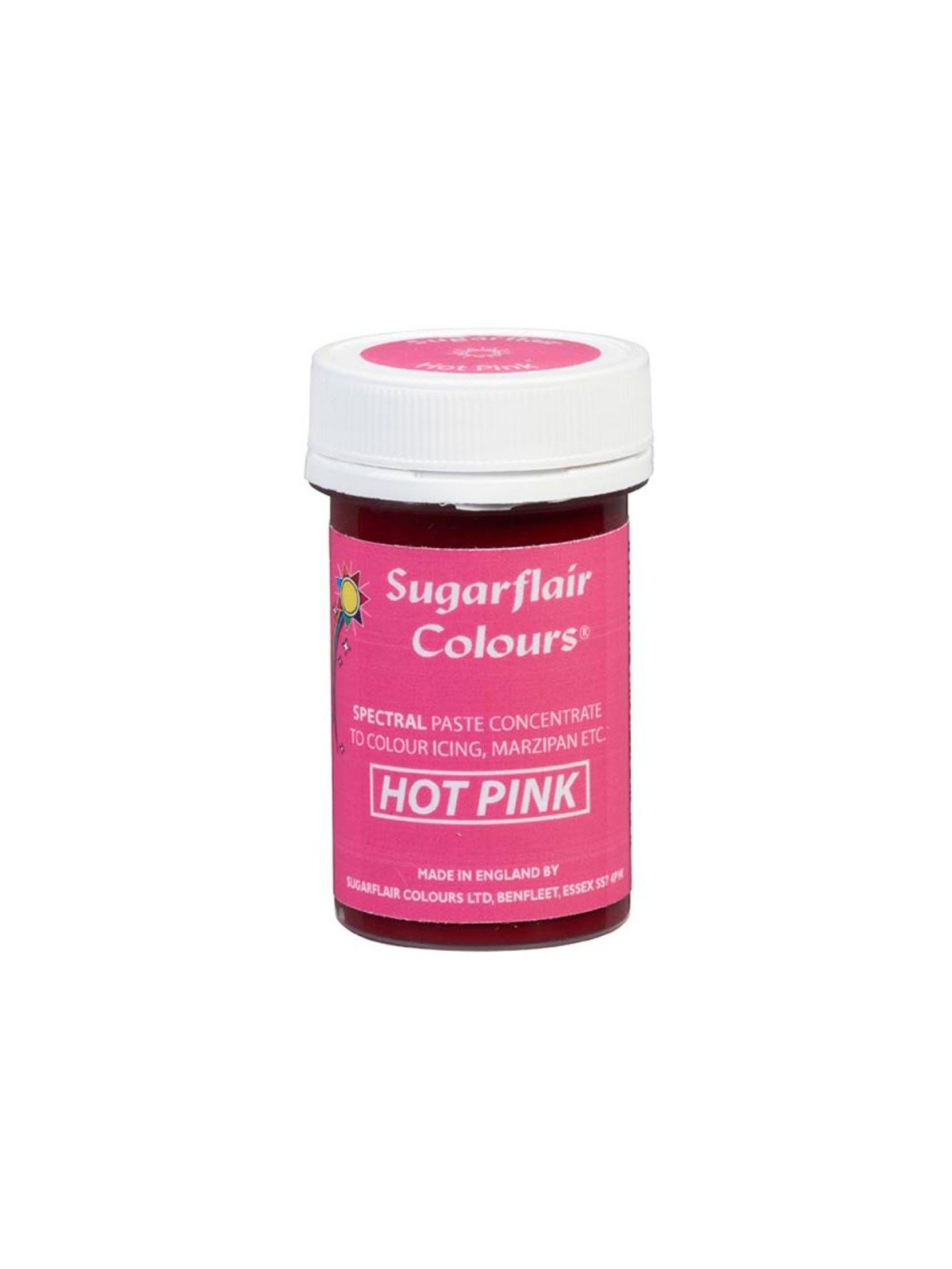 Sugarflair Spectral gel color - Hot pink - 25g