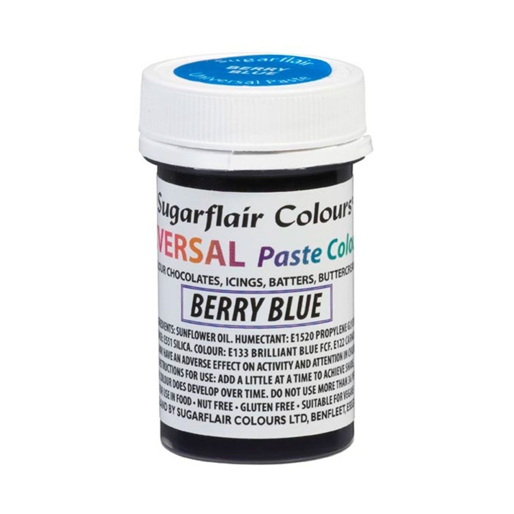Sugarflair Univarsal gelová barva - Berry Blue 22g