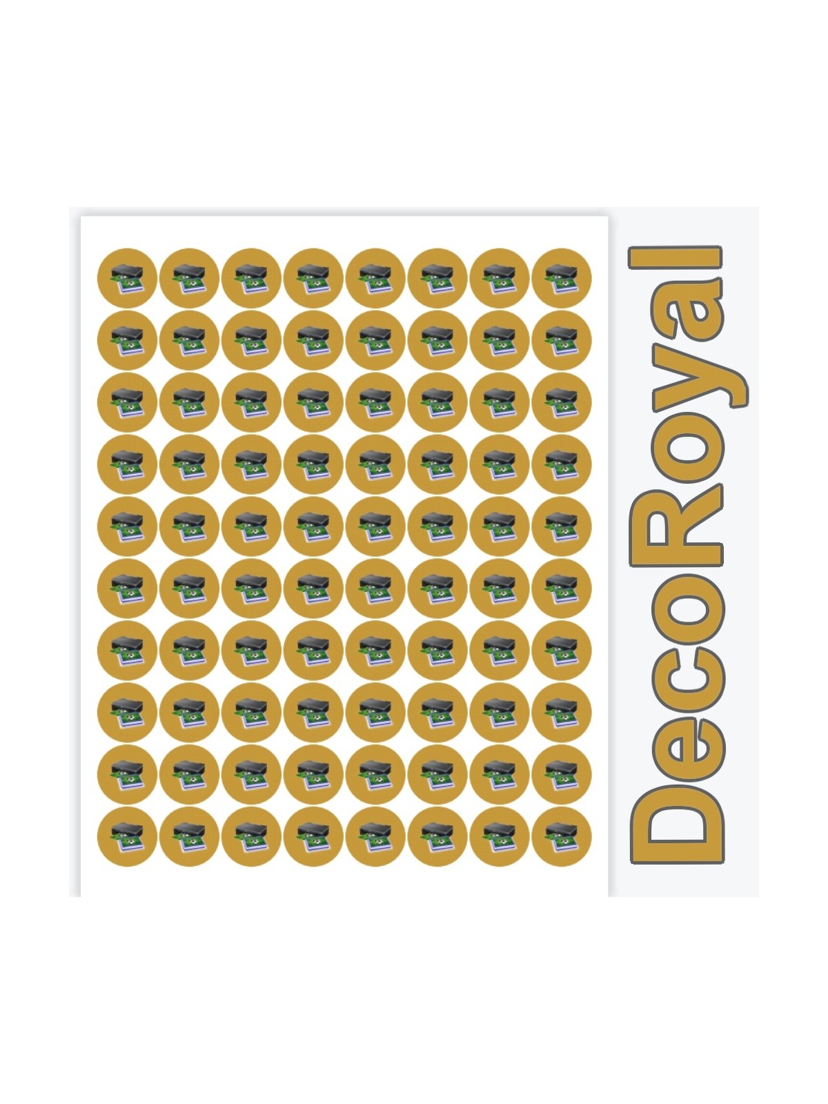 Koła DecoRoyal® z papieru A4 o średnicy 80x24 mm, grubości 0,4-0,55 mm.