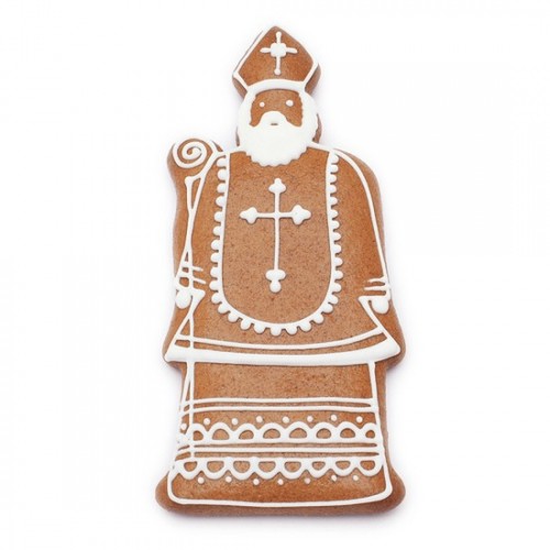 Stainless steel gingerbread cookie cutter - st.Nicholas small