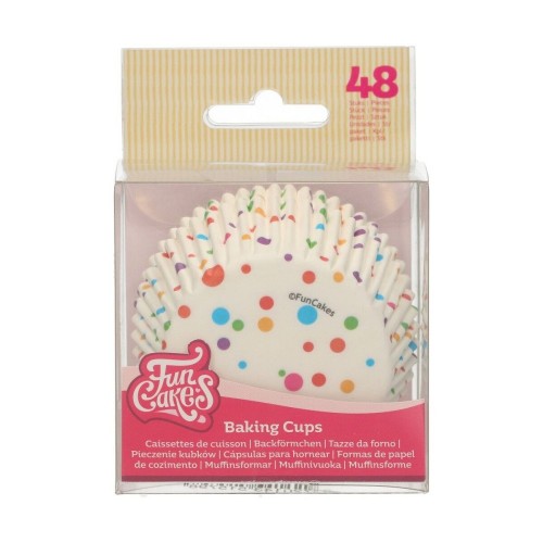 FunCakes  Baking Cups - confetti - 48pcs