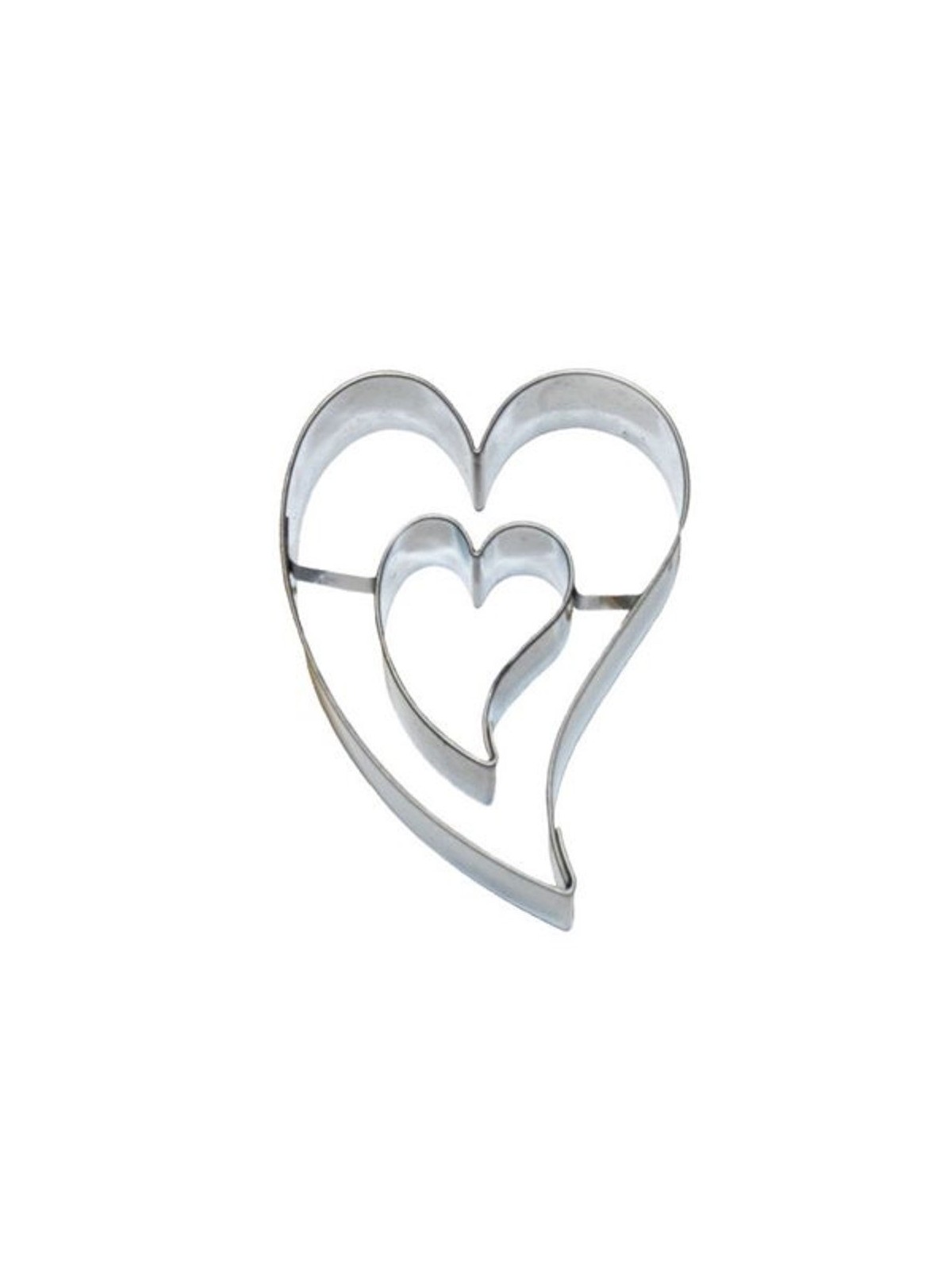 Stainless Steel Cookie Cutter - Irregular Heart + Heart