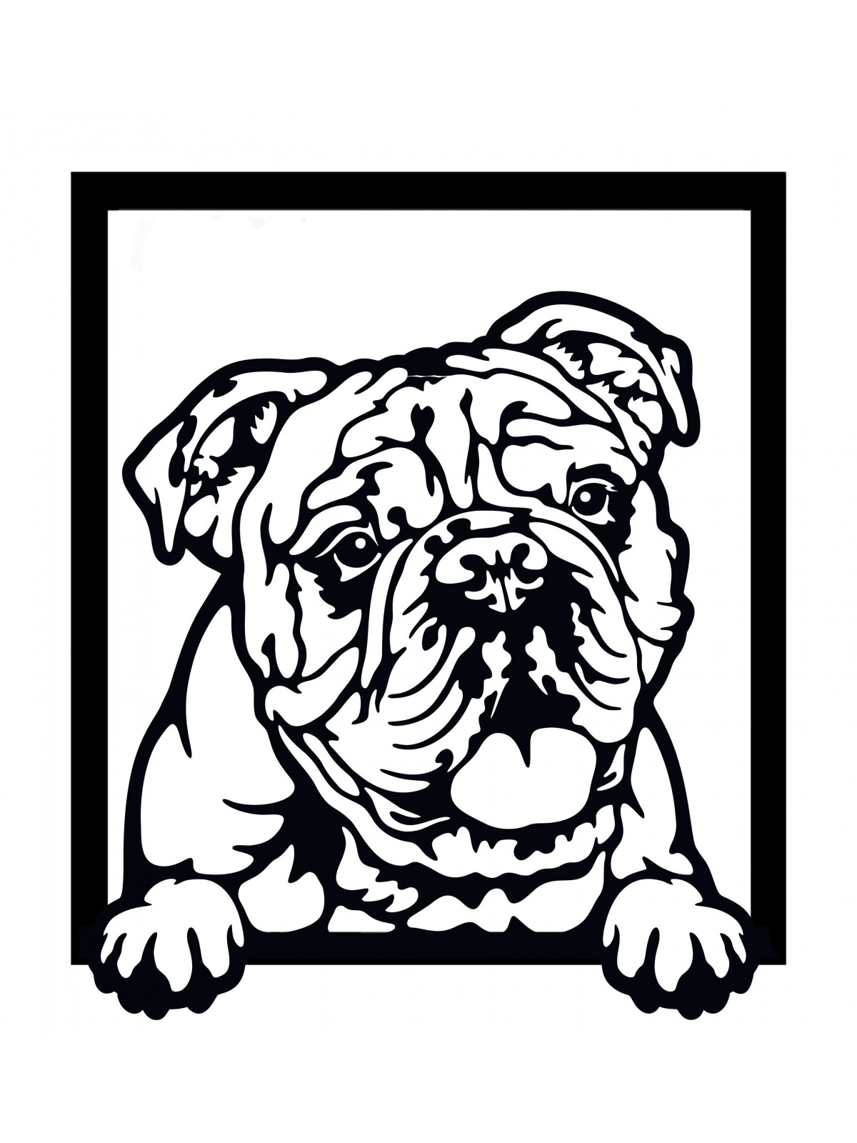 Wall image - English bulldog