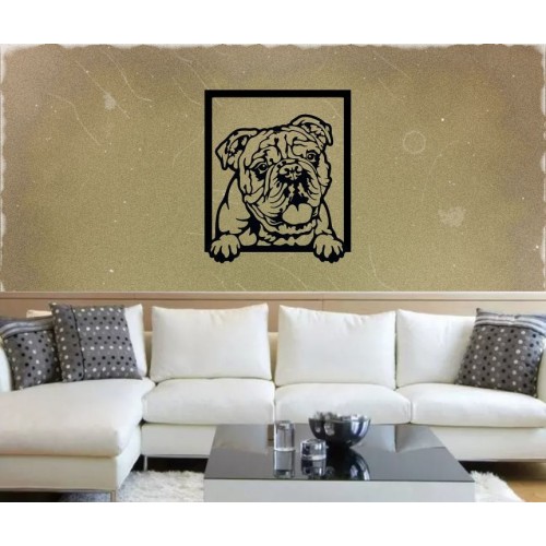 Picture on the wall - English Bulldog