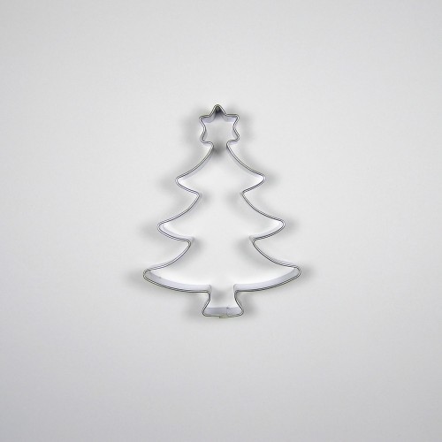 Stainless steel cookie cutter - Christmas tree with star