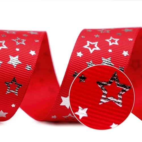 Hundehalsband - Weihnachtsstern - Rot - 25mm - 5m