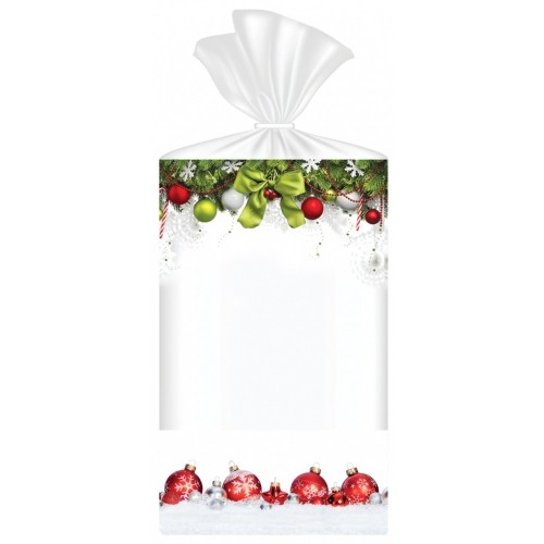 Cellophane bag medium - Christmas decorations - 15x24cm - 10 pcs