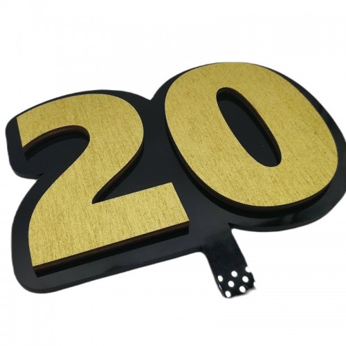 3D Cake Topper - Anniversary 20