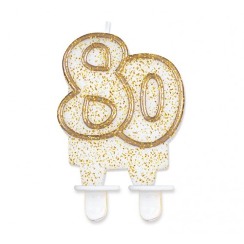 Cake candle jubilee gold - 80