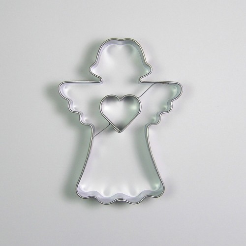 Stainless steel cutter - angel II. with heart