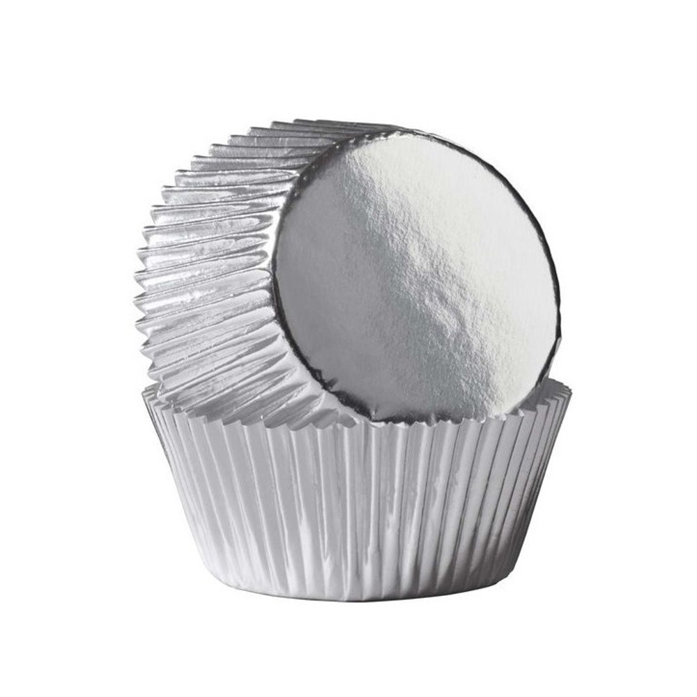 PME baking cups with foil - silver- 30 pcs