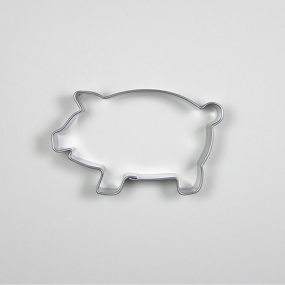 Stainless steel cookie cutter - piggy