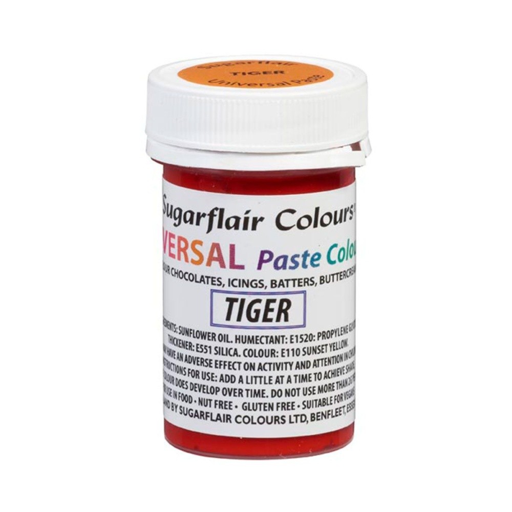 Sugarflair Universal gelová barva - Tiger 22g