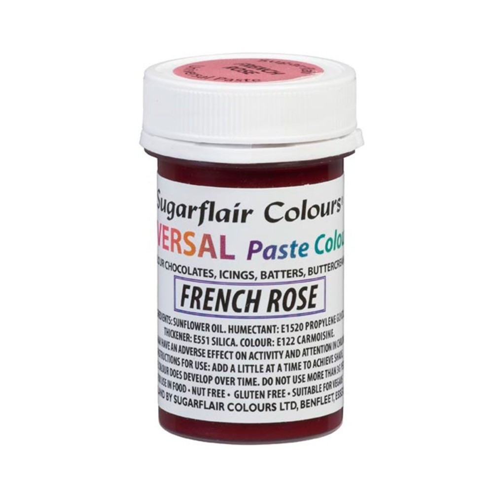 Sugarflair Universal Gel-Farbe - French Rose 22g